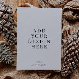 5x7インチポートレートホリデーカード印刷 シーズンカード