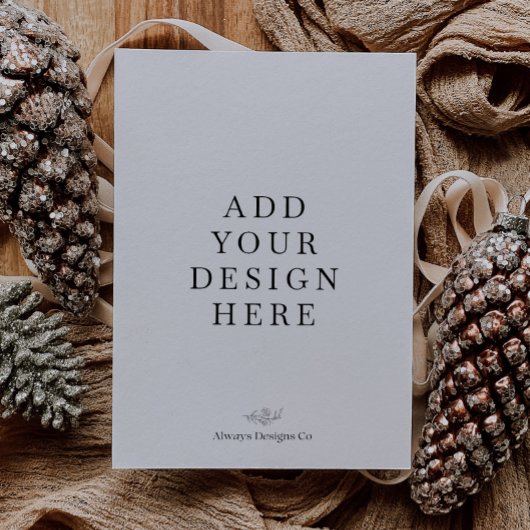 5x7インチポートレートホリデーカード印刷 シーズンカード