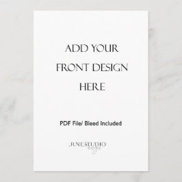 5x7インチ両面メニューカードプリント メニュー