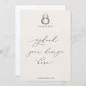 5x7インチ印刷デジタル招待状各種紙 招待状 (正面/裏面)