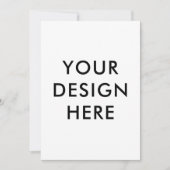 5x7インチ招待状カードのカスタムプリント 招待状 (正面)