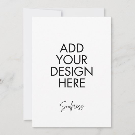 5x7インチ招待状カードカスタムプリント 招待状 (正面)