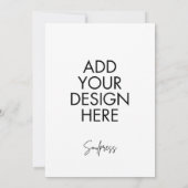 5x7インチ招待状カードカスタムプリント 招待状 (裏面)