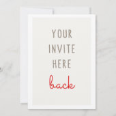 5x7インチ招待状印刷 招待状 (裏面)