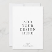 5x7インチ ポートレート招待状の印刷 招待状 (正面)