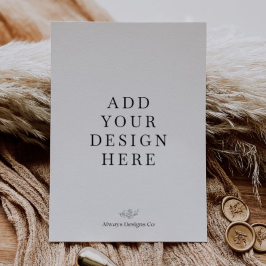 5x7インチ ポートレート招待状の印刷 招待状