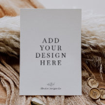 5x7インチ ポートレート招待状印刷