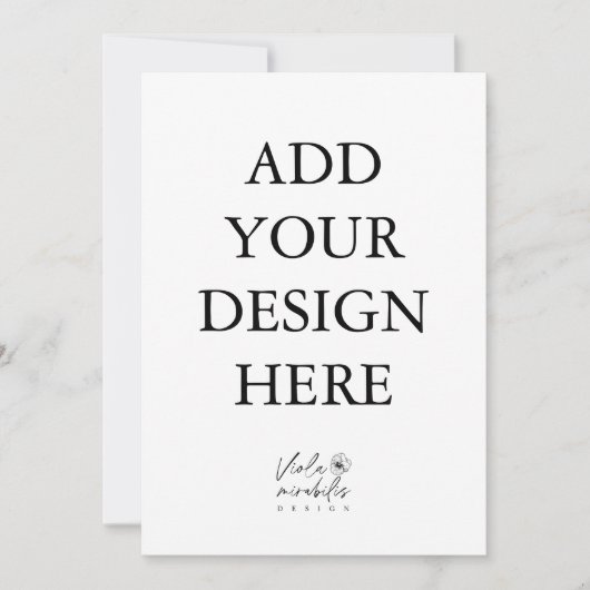 5x7インチ ポートレート カード 印刷 (正面)