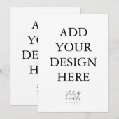 5x7インチ ポートレート カード 印刷 (正面/裏面)