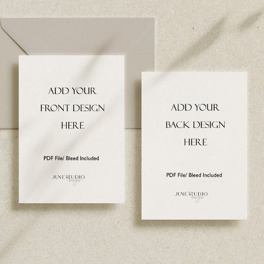 5x7インチ 両面カード印刷 招待状