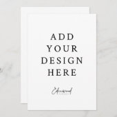 5x7インビテーションカード 招待状 (正面/裏面)