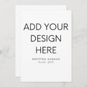 5x7インビテーション印刷 招待状 (正面/裏面)