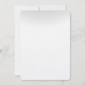 5x7ウィンターサンセットツリースノー結婚式招待状 招待状 (裏面)