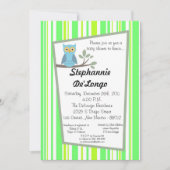 5x7ウッドランドフォーレストフクロウベビーシャワー招待状 招待状 (正面)