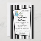 5x7ウッドランドフォーレストフクロウベビーシャワー招待状 招待状 (正面)