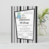 5x7ウッドランドフォーレストフクロウベビーシャワー招待状 招待状 (スタンド正面)