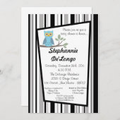 5x7ウッドランドフォーレストフクロウベビーシャワー招待状 招待状 (正面/裏面)