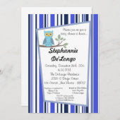 5x7ウッドランドフォーレストフクロウベビーシャワー招待状 招待状 (正面/裏面)