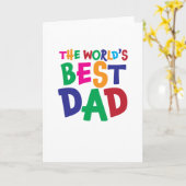 5x7カードに搭載された世界最高のパパ カード (黄色い花)