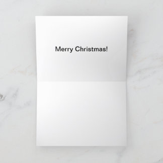 5x7カードメリークリスマスサンタブタ サンキューカード