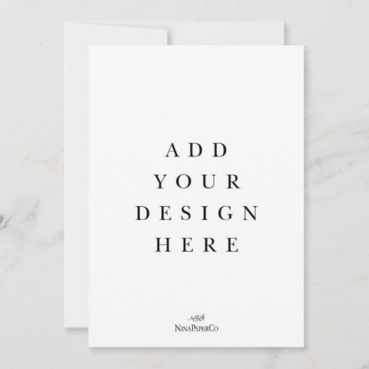 5x7カード印刷 招待状 (正面)