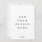 5x7カード印刷 招待状 (裏面)