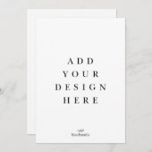 5x7カード印刷 招待状 (正面/裏面)