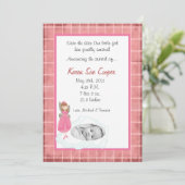 5x7ガールサークルPHOTO on Cloud Birth Announcement 招待状 (スタンド正面)