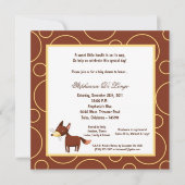 5x7キツネのPok点のベビーシャワー 招待状 (正面)