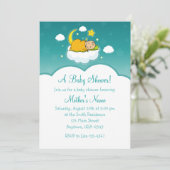 5x7クラウドベビー男女兼用ベビーシャワー招待状 招待状 (スタンド正面)