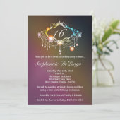 5x7クラウンガーリースウィート16誕生日招待状 招待状 (スタンド正面)