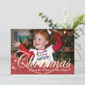 5x7クリスマスの写真カード シーズンカード (スタンド正面)