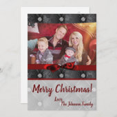 5x7クリスマスクリスマスダイヤモンドピンタックPHOTOカード シーズンカード (正面/裏面)