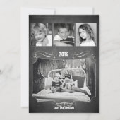 5x7クリスマスクリスマスチョークボード先生PHOTOカード シーズンカード (正面)