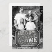 5x7クリスマスクリスマスチョークボード先生PHOTOカード シーズンカード (正面/裏面)