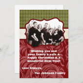 5x7クリスマスクリスマスハッピーホリデーPHOTOカード シーズンカード (正面/裏面)