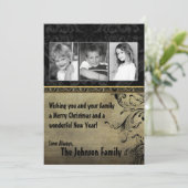 5x7クリスマスクリスマスハッピーホリデーPHOTOカード シーズンカード (スタンド正面)