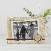 5x7クリスマスクリスマスハッピーホリデーPHOTOカード シーズンカード (スタンド正面)