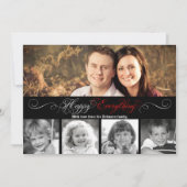 5x7クリスマスクリスマスハッピーホリデーPHOTOカード シーズンカード (正面)