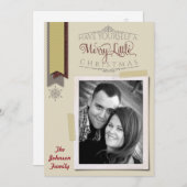 5x7クリスマスクリスマスハッピーホリデーPHOTOカード シーズンカード (正面/裏面)