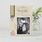 5x7クリスマスクリスマスハッピーホリデーPHOTOカード シーズンカード (スタンド正面)