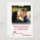 5x7クリスマスクリスマスハッピーホリデーPHOTOカード シーズンカード (正面/裏面)