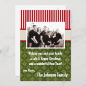 5x7クリスマスクリスマスハッピーホリデーPHOTOカード シーズンカード (正面/裏面)