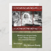 5x7クリスマスクリスマスハッピーホリデーPHOTOカード シーズンカード (正面/裏面)