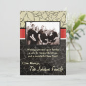 5x7クリスマスクリスマスハッピーホリデーPHOTOカード シーズンカード (スタンド正面)