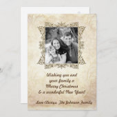 5x7クリスマスクリスマスハッピーホリデーPHOTOカード シーズンカード (正面/裏面)