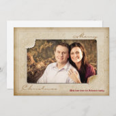 5x7クリスマスクリスマスヴィンテージ旧紙PHOTOカード シーズンカード (正面/裏面)