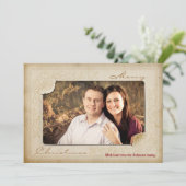 5x7クリスマスクリスマスヴィンテージ旧紙PHOTOカード シーズンカード (スタンド正面)