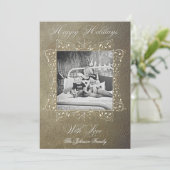 5x7クリスマスクリスマス旧紙PHOTOカード シーズンカード (スタンド正面)