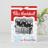 5x7クリスマスクリスマス樺の木ツリー冬のフォトカード シーズンカード (スタンド正面)